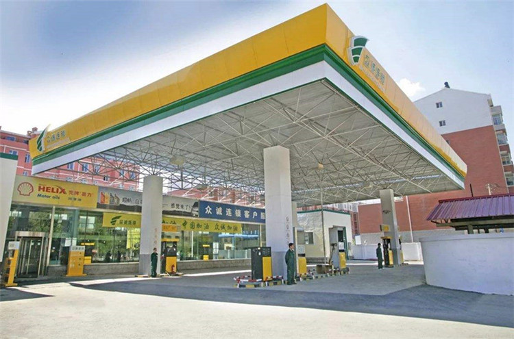 孝义加气站钢结构网架案例7