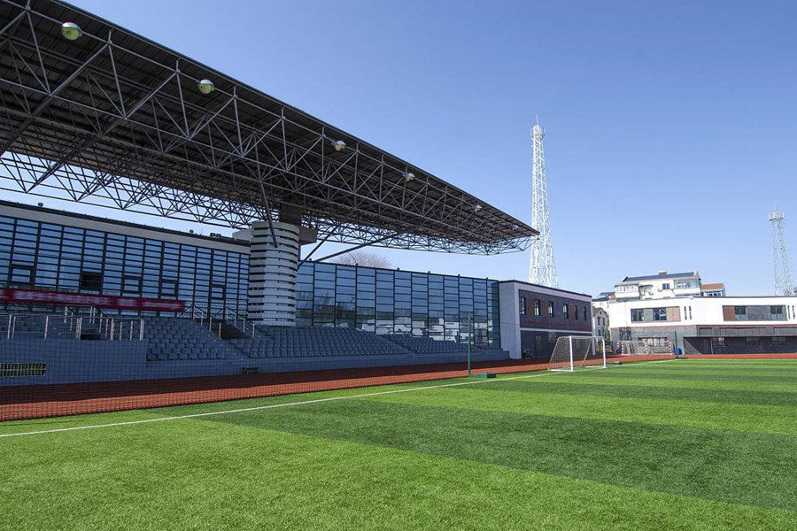 孝义体育场看台网架工程